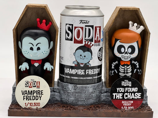 Soda Coaster® Double 1 Can 2 Coffins Hand Painted