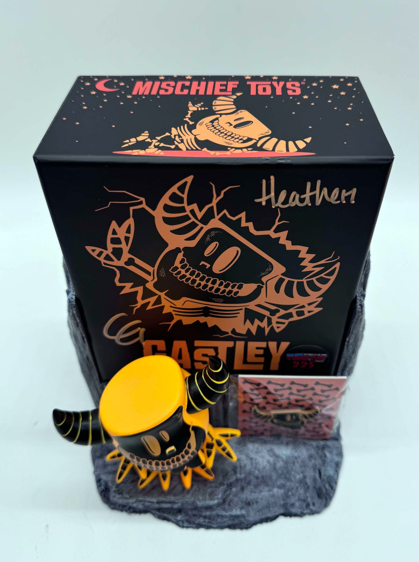 Soda Coaster® - Mischief Toys® Figure and Pin Weathered Stone Display