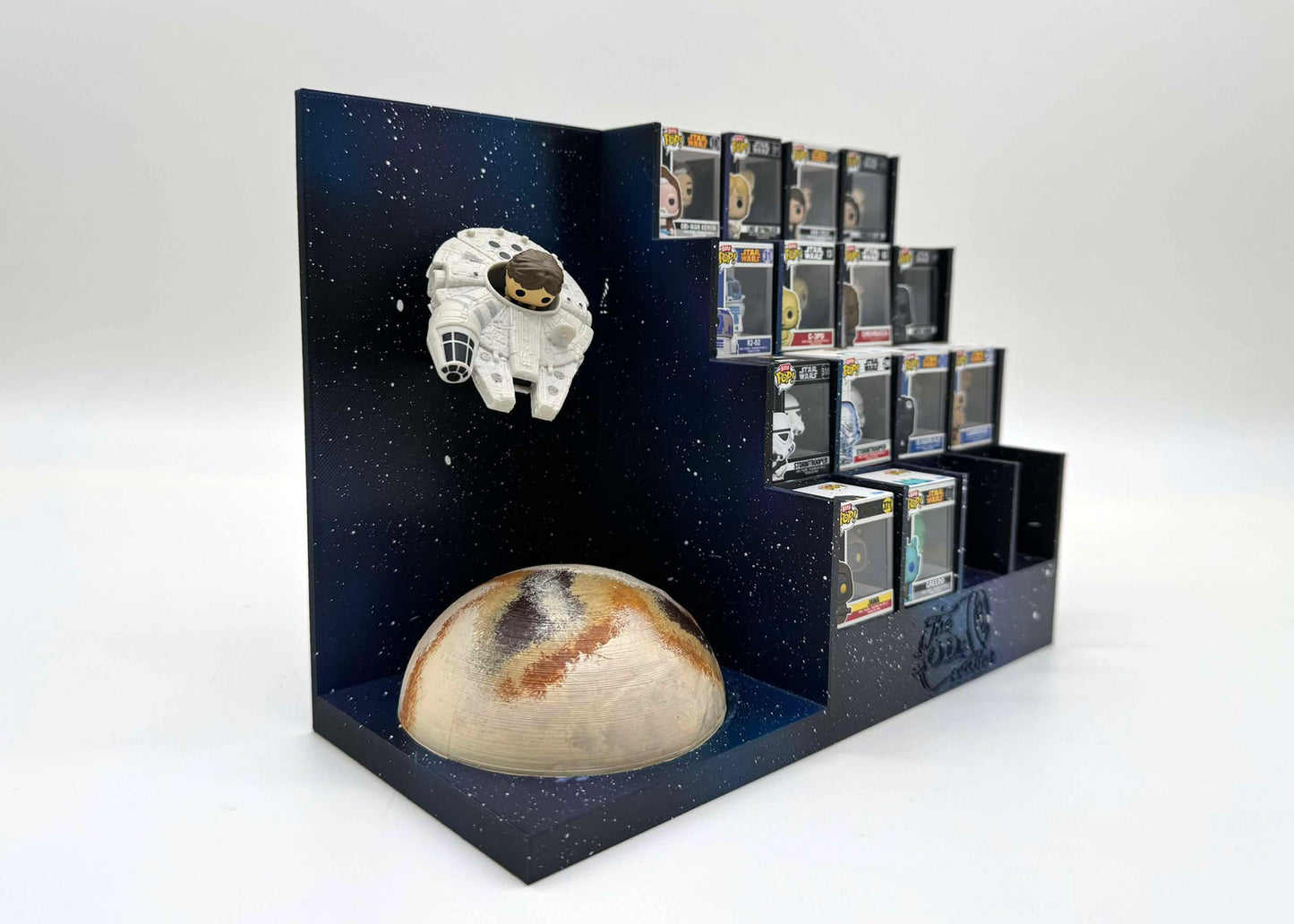 Soda Coaster® Itsy Bitsy Deluxe Star Wars® Galaxy Inspired Display for Funko® Bitty Pops and Rides