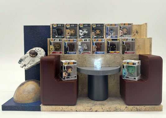 Soda Coaster® Itsy Bitsy Deluxe Star Wars® Inspired Display for Funko® Bitty Pops and Rides