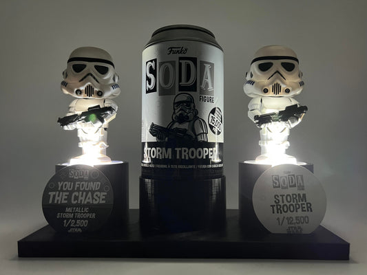 Soda Coaster® Double Star Wars Inspired Light Up 1 Can/ 2 Podiums