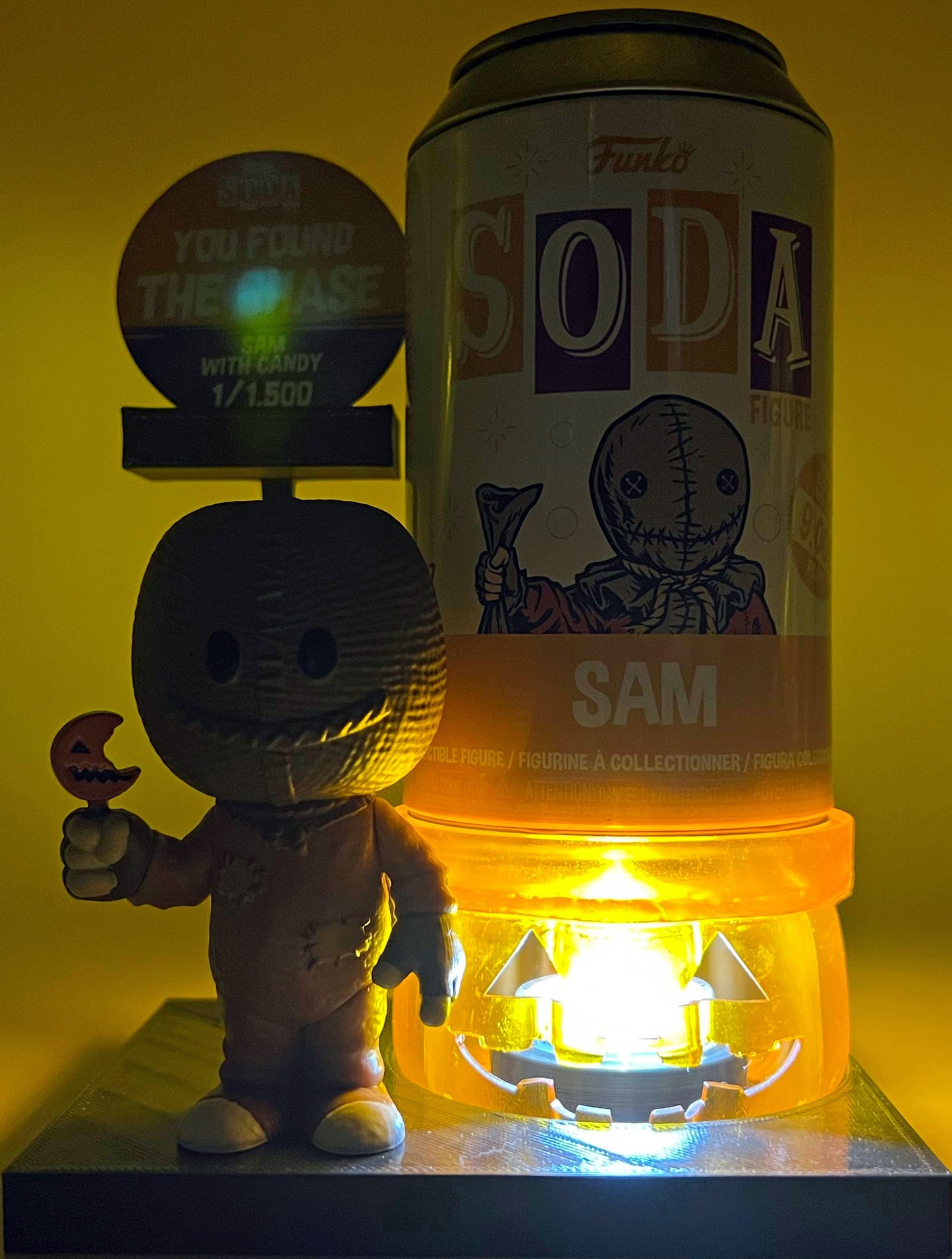 Soda Coaster® Single Pumpkin Light Up